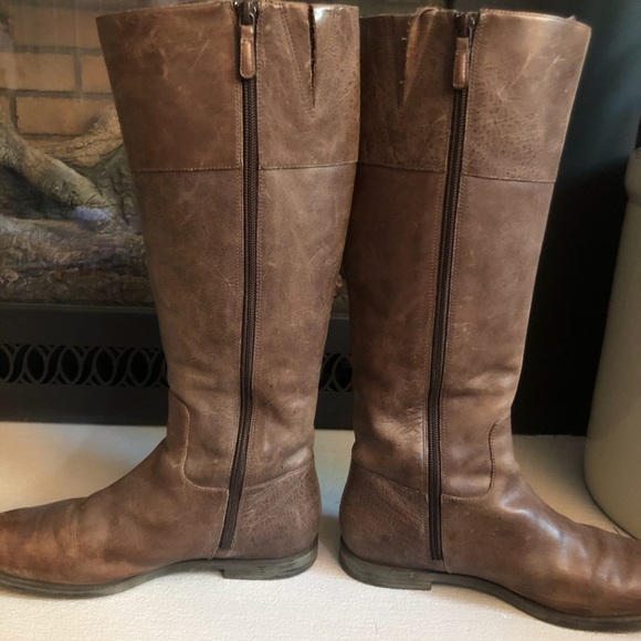 Cole Haan Brown Eldridge Leather Riding Boot - Picture 2 of 8